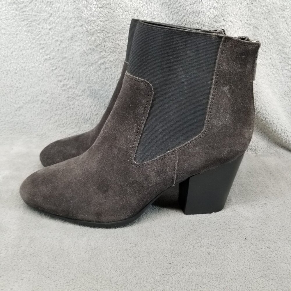 Diba True Shoes Womens Size 7.5 Brown Suede August Sun Chelsea Ankle Bootie